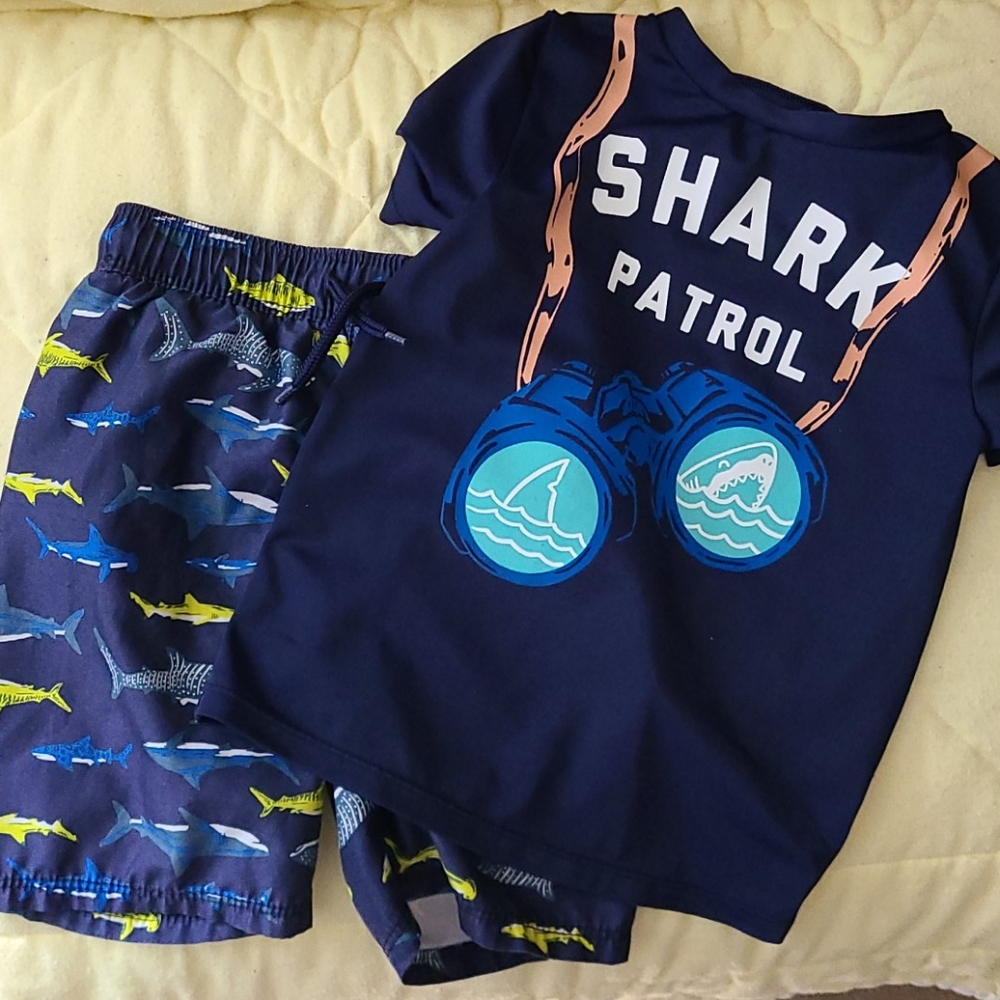 Swim shirt and shorts